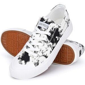 Jenn ardor black/white slip on sneakers